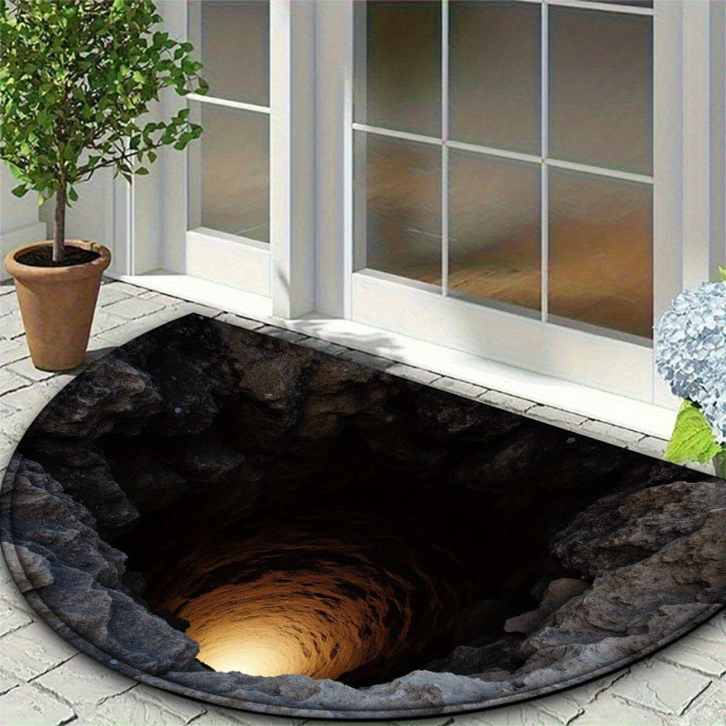 Outdoor Adventure Golf - Fiery Lava Pit Volcano Mat Non