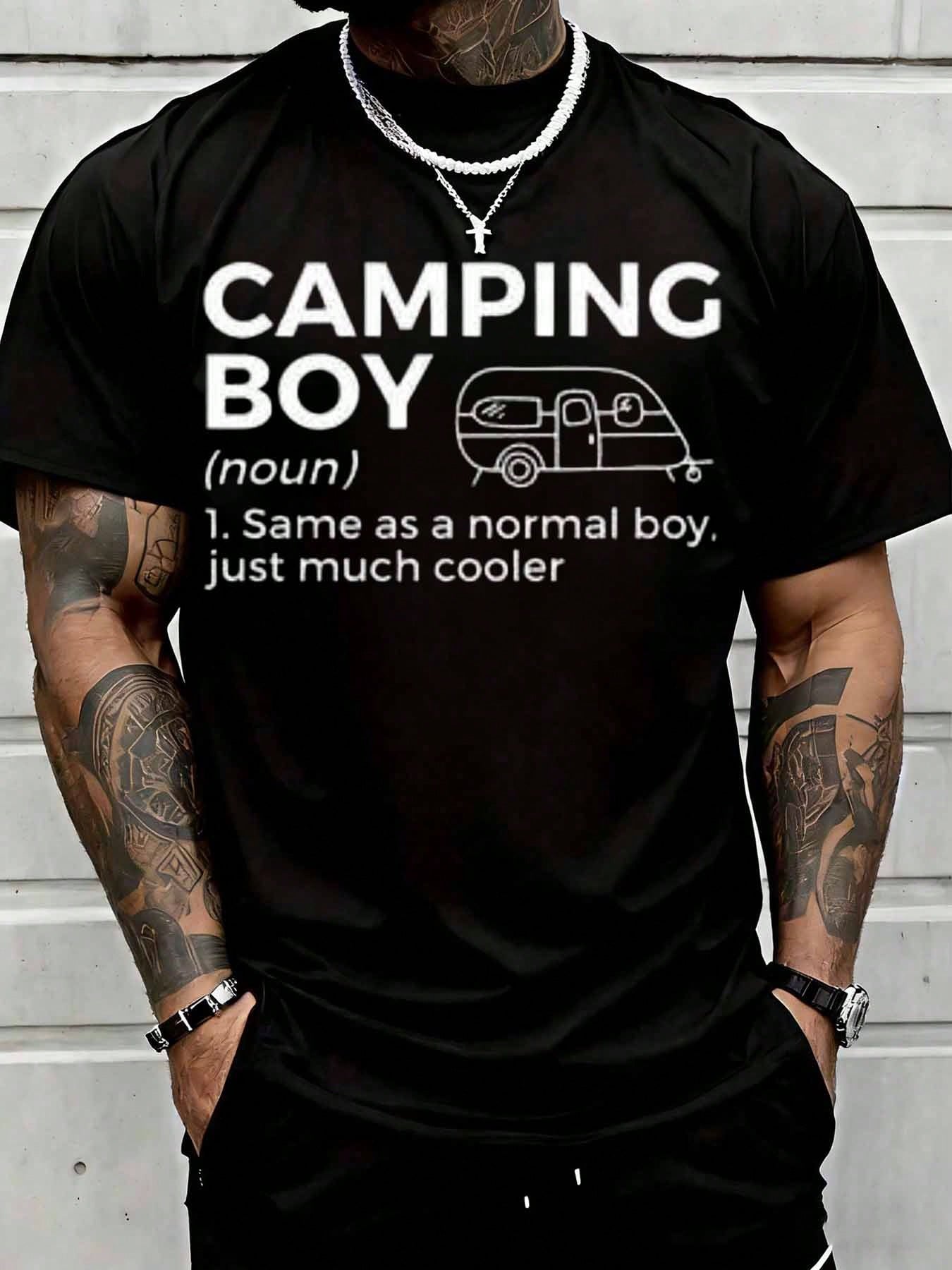 Outdoor Adventure Wear - Camping Boy Definition Funny Camper Van