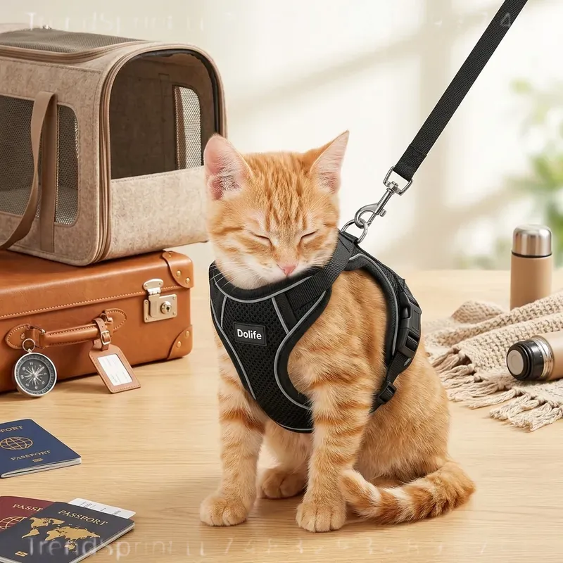 Cat Harness And Leash Set Anti - Outdoor Adventure Wear ulasan dan harga
