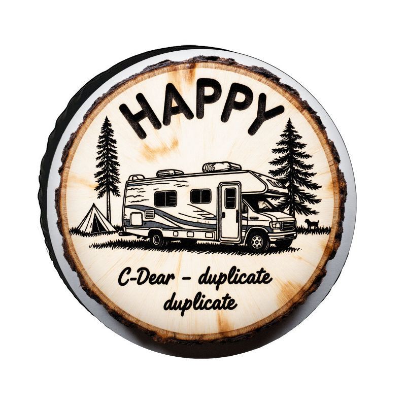 HAPPY RV Camping Theme Polyest - Outdoor Adventure Inc ulasan dan harga