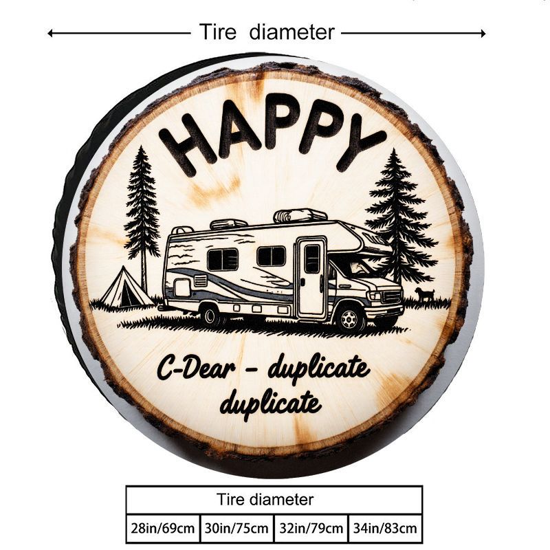 HAPPY RV Camping Theme Polyest - Outdoor Adventure Inc ulasan dan harga