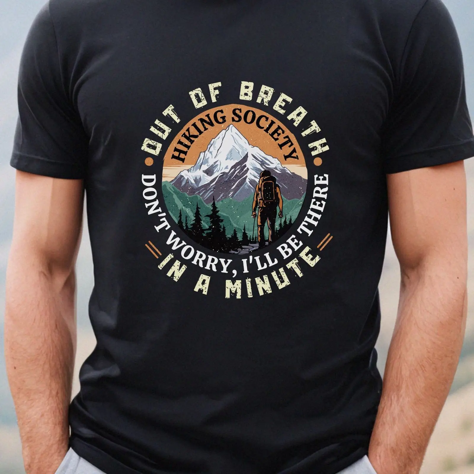 Comical Hiking Society T shirt - Outdoor Adventure Wear ulasan dan harga