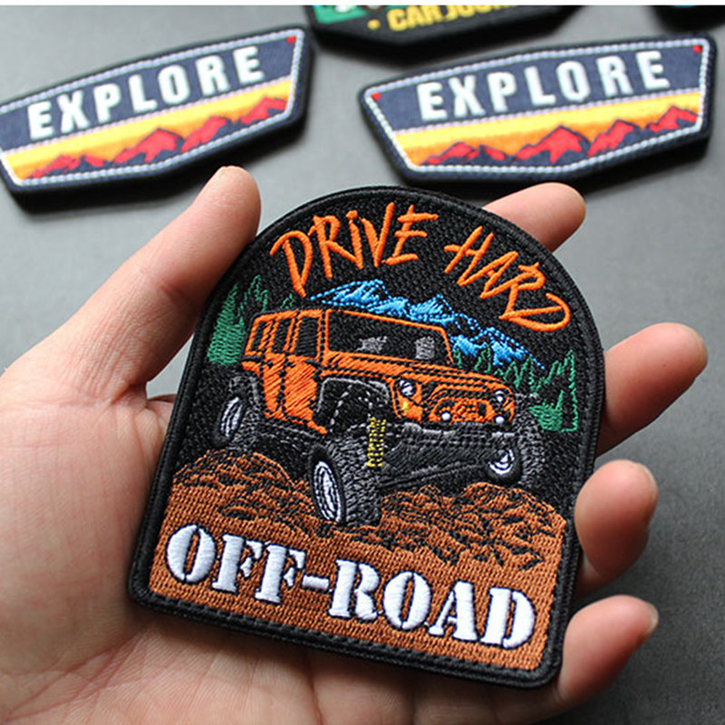 Landscape Embroidery Patch Off - Outdoor Adventures Clothing ulasan dan harga